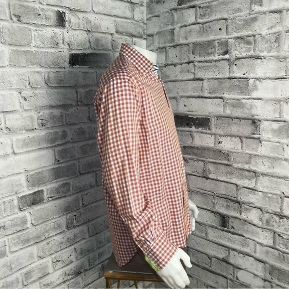 Robert Graham X Flip Cuff Checked Gingham Button Down Shirt - Picture 6 of 11